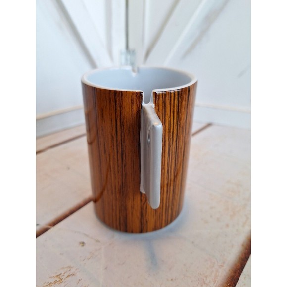 Brown and Silver Saw Shaped Coffee Mug Holds 14 Ounces One Hundred 80 Degrees - Picture 4 of 10